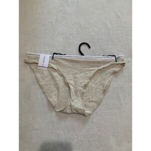Calvin Klein‎ oatmeal beige bikini panties size large new with tags